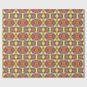 Papel De Regalo Diseño de patrones de moda multicolor clásico vibr