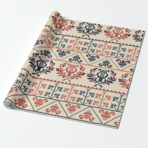 Papel De Regalo Diseño de patrones impecable con el palestino trad