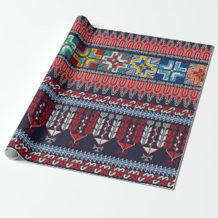 Papel De Regalo Diseño de patrones impecable con el palestino trad
