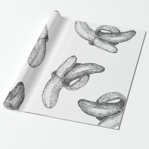 Papel De Regalo Diseño de patrones impecable o fondo con plátano.