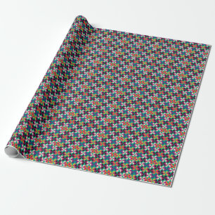 Papel De Regalo Diseño De Patrones Modernos, Geométricos Sin Prece