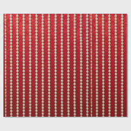 Papel De Regalo Diseño de perla con aspecto de terciopelo rojo y b