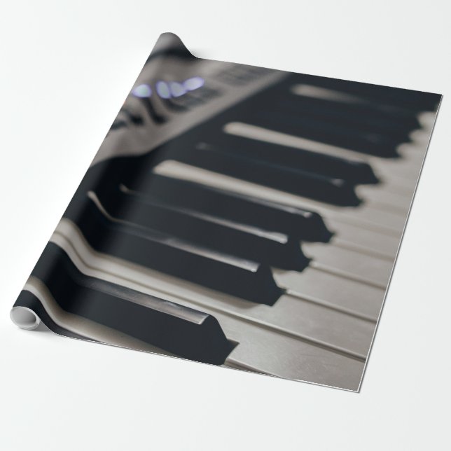 Papel De Regalo Diseño de piano cuto (Desenrollado)
