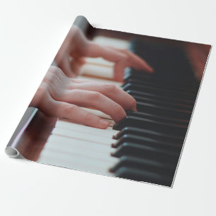 Papel De Regalo Diseño de piano de bonito