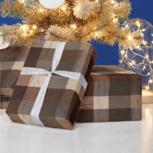 Diseño de Plaid de Madera de Cabaña Rústica Marrón