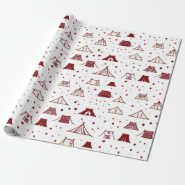 Papel De Regalo Diseño de prueba minimal rojo