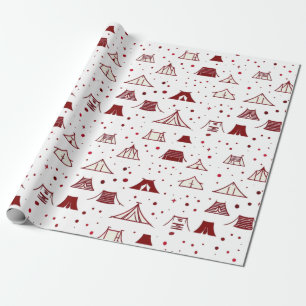 Papel De Regalo Diseño de prueba minimal rojo