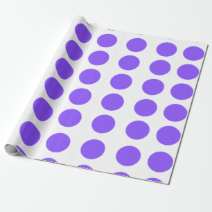 Papel De Regalo Diseño de puntos de polka púrpura