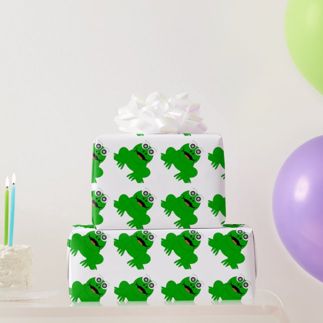 Papel De Regalo Diseño de rana (Regalos de fiesta)