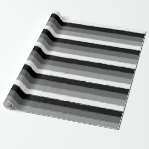 Papel De Regalo Diseño de rayas blancas negras