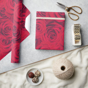 Papel De Regalo Diseño de rosa roja