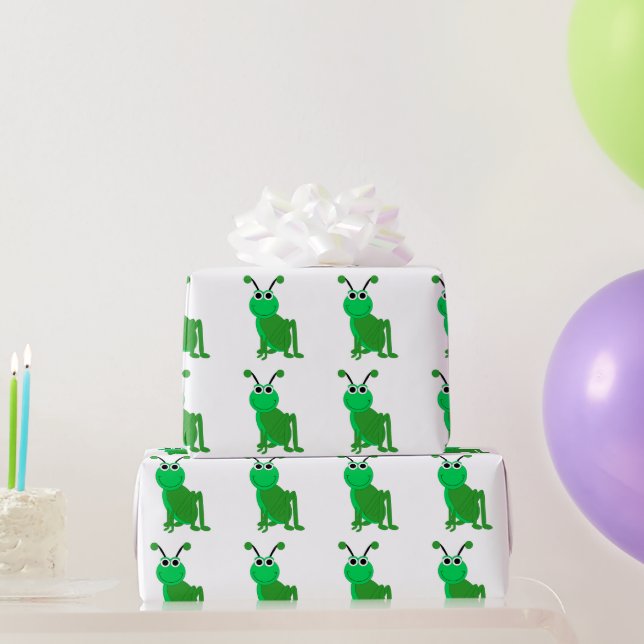 Papel De Regalo Diseño de saltamontes (Regalos de fiesta)