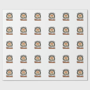 Papel De Regalo Diseño de San Valentín de Corgi para amantes de lo