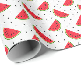 Papel De Regalo Diseño de sandías rojas