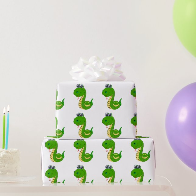 Papel De Regalo Diseño de serpiente (Regalos de fiesta)