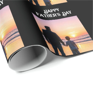 Papel De Regalo Diseño de silueta de puesta de sol del Día del Pad