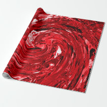 Diseño de Swirl negro rojo blanco