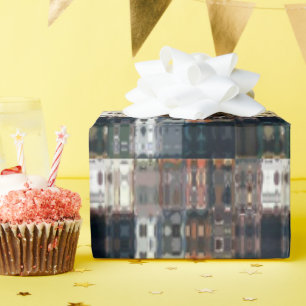 Papel De Regalo Diseño de terracota gris mosaico falso chic conjun