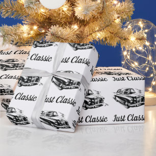 Papel De Regalo Diseño de tipografía del Día del Padre Solo coche 