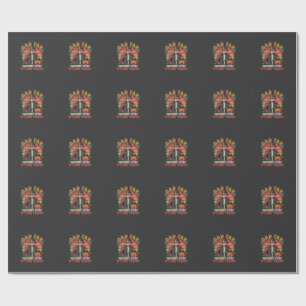 Papel De Regalo Diseño de vector de dulces de Halloween esqueleto