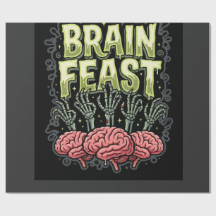 Papel De Regalo Diseño de vector de manos de zombie de festín de c