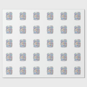 Papel De Regalo Diseño de vector kawaii de energía de mamá unicorn