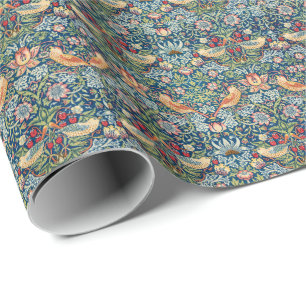 Papel De Regalo Diseño de William Morris "Strawberry Thief"