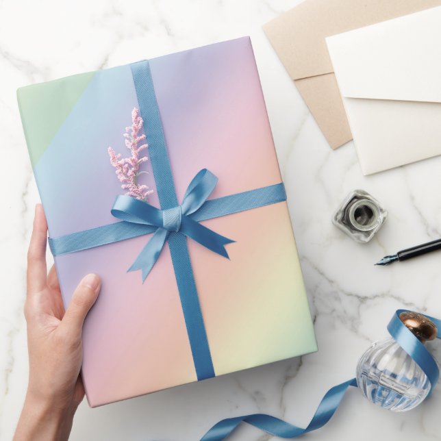 Papel De Regalo Diseño del arcoiris Pastel (Regalar)