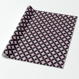 Papel De Regalo Diseño elegante y moderno de diamantes rosas abst
