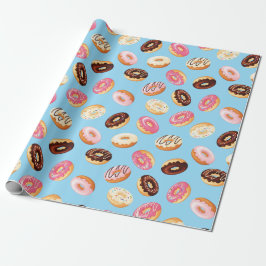 Papel De Regalo Diseño en baldosas de Donuts