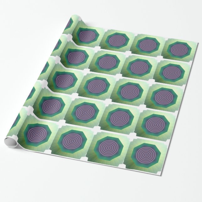 Papel De Regalo Diseño en espiral con borde estriado (Desenrollado)