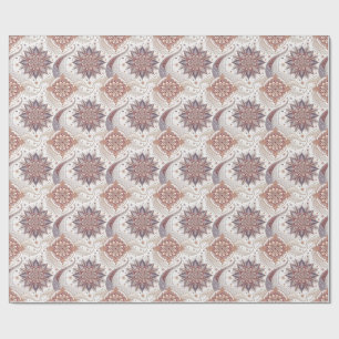 Papel De Regalo Diseño Espiritual de Mandala Floral Elegante