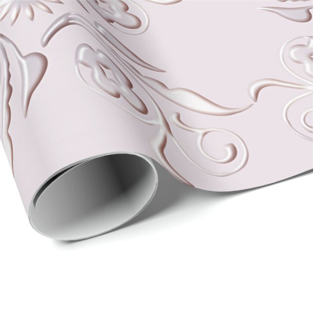 Papel De Regalo Diseño floral retro (Esquina del rollo)