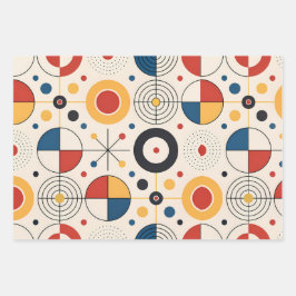 Papel de regalo diseño geométrico