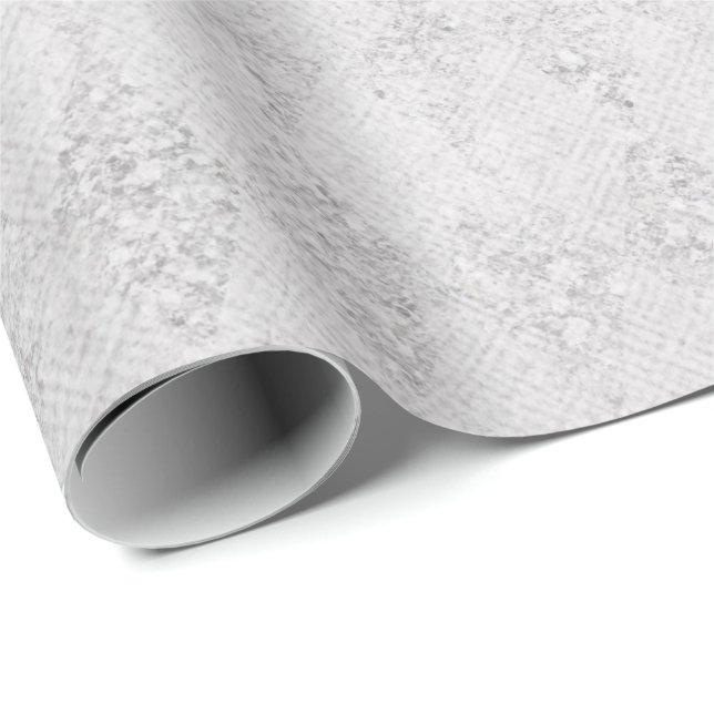Papel De Regalo Diseño Gritter de plata de vacaciones (Esquina del rollo)
