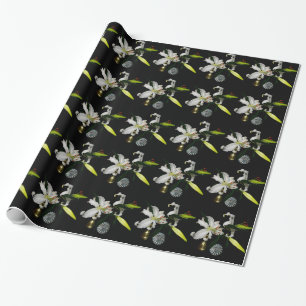 Papel De Regalo Diseño Iirsh - Colección de latón y flores