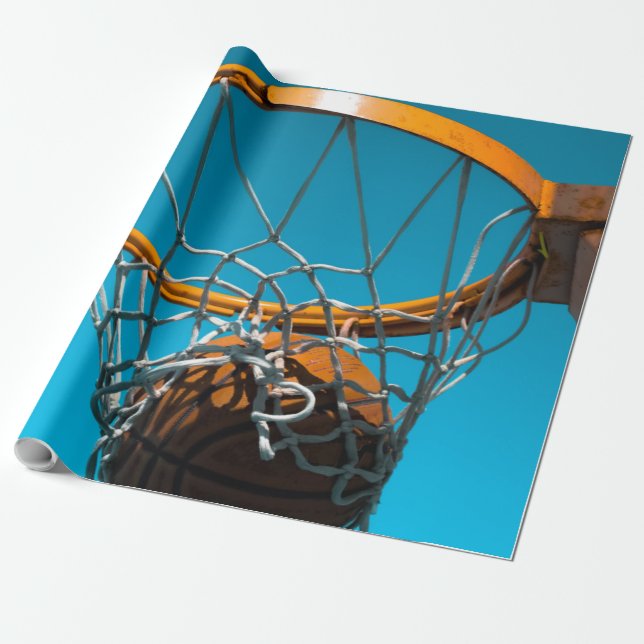 Papel De Regalo Diseño impresionante de baloncesto (Desenrollado)