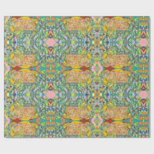 Papel De Regalo Diseño impresionista retro de arte abstracto