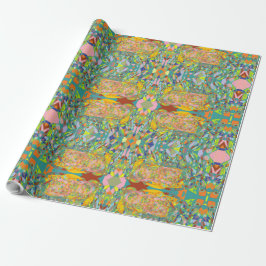 Papel De Regalo Diseño impresionista retro de arte abstracto