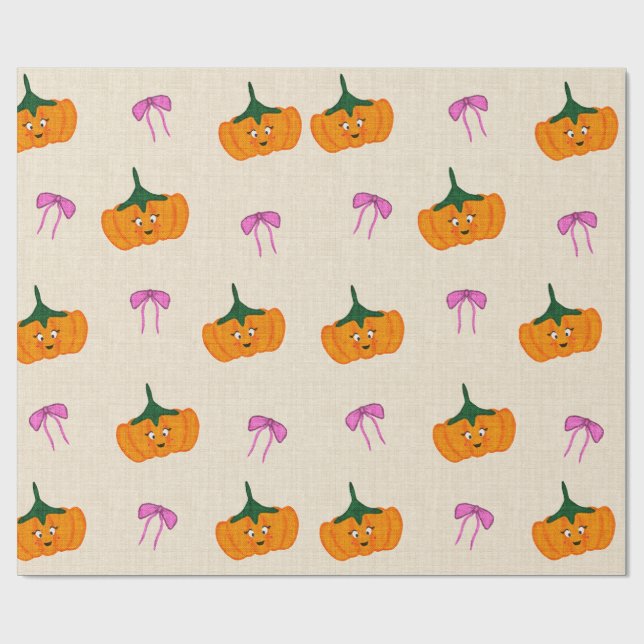 Papel De Regalo Diseño lindo de Halloween,  (Superficie plana)
