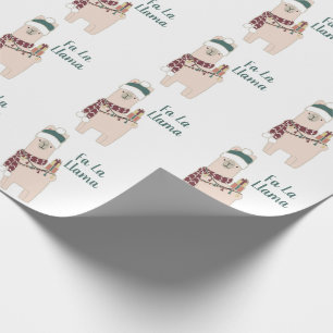 Papel De Regalo Diseño lindo de la llama del La del Fa del día d
