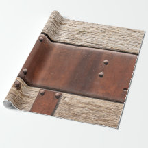 Diseño metalizado de madera marrón rústica