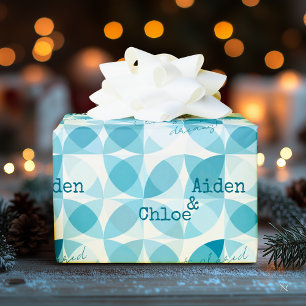 Papel De Regalo Diseño moderno minimalista en patrón geométrico ve