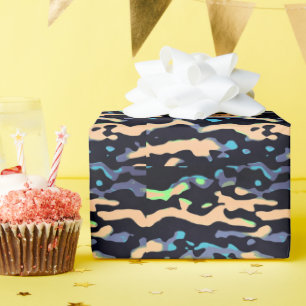 Papel De Regalo Diseño MVB Cameo Masculino Azul 2