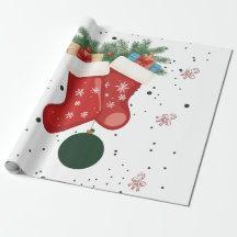 Diseño navideño adorable de calcetines y regalos d