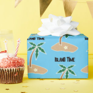 Papel De Regalo Diseño Personalizado Getaway de la Isla del Árbol