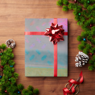 Papel De Regalo Diseño psicodélico regalo de rayas de colores bril