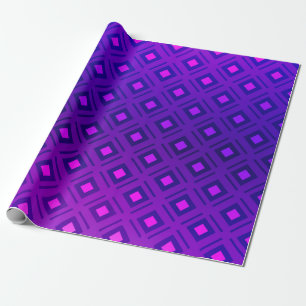 Papel De Regalo Diseño púrpura claro con líneas, rectángulo. Brill