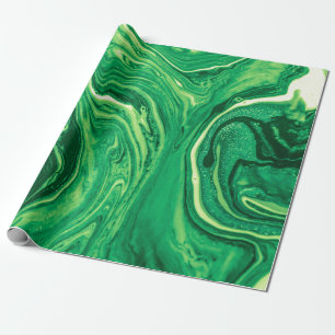 Papel De Regalo Diseño textil mixto creativo verde brillante. Grun