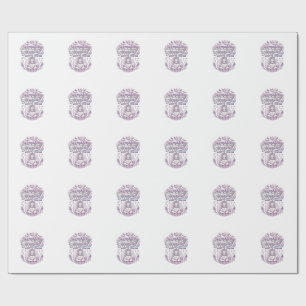 Papel De Regalo Diseño tipográfico mágico adorable Namastay Unicor